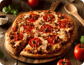 Commander pizzas tomate à  puiseux pontoise 95650